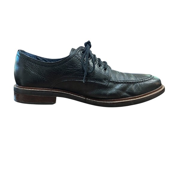 Joseph Abboud Men\'s Black Leather Harry Moc Toe Oxford Shoe  Size 10.5D  Office main image 4